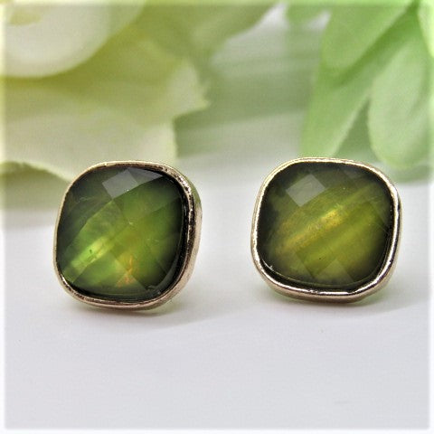 Gorgeous Green Stud Earrings