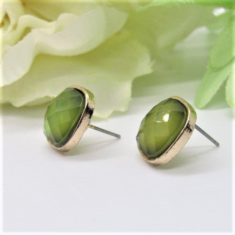 Gorgeous Green Stud Earrings