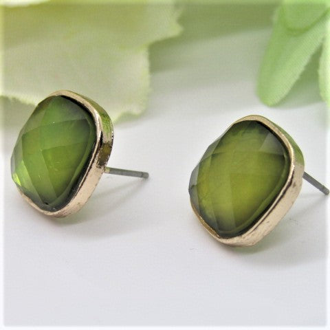 Gorgeous Green Stud Earrings