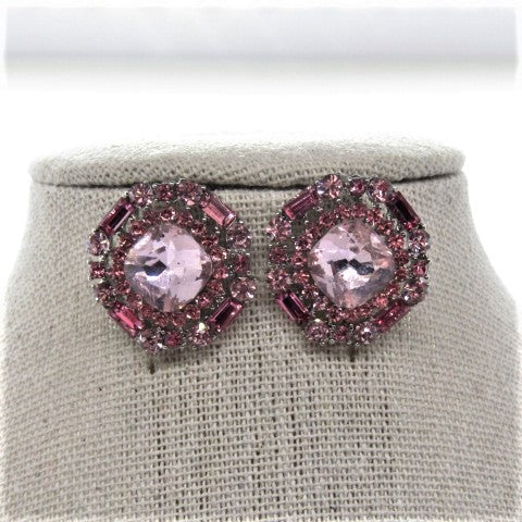 Lovely Marquise Pink Stud Earrings