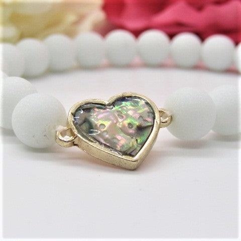 Gorgeous Heart Abalone Bracelet