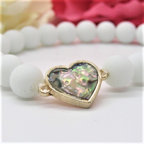 Gorgeous Heart Abalone Bracelet