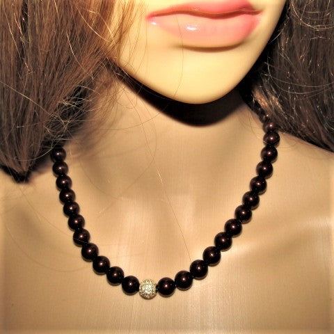 Beautiful Mocca Pearls Necklace Set