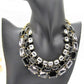 Exquisite Black Diamond and Gold Necklace
