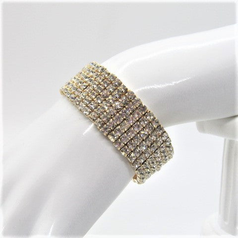 Stunning Gold Rhinestone Bracelet