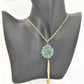 Lovely Long Green Crystal Necklace