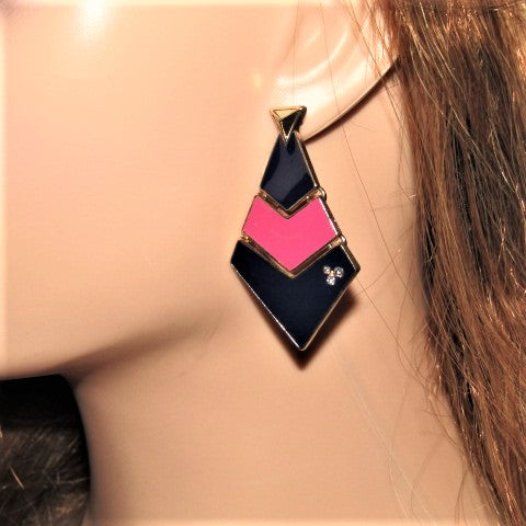 Fantastic Blue and Pink Earrings