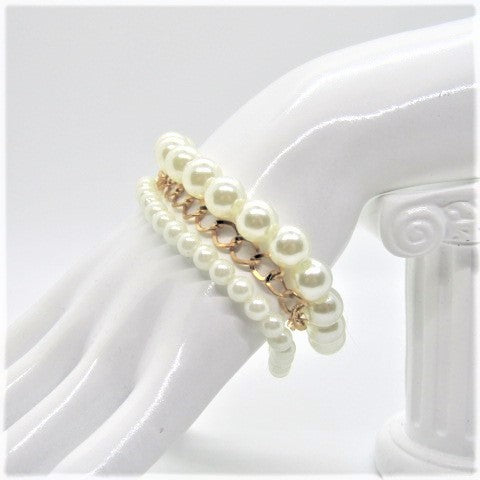 Lovely Double Strand Pearl Bracelet