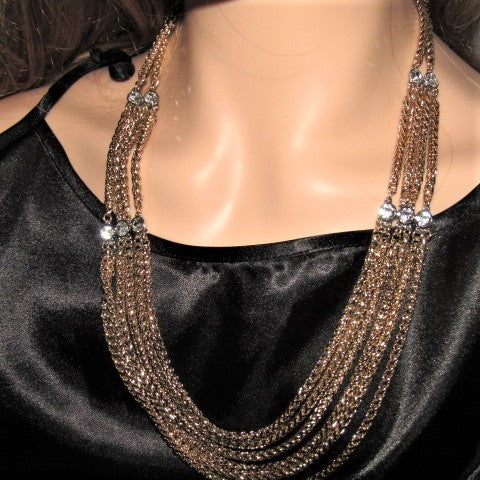Multi Foxtail Chain Necklace Set