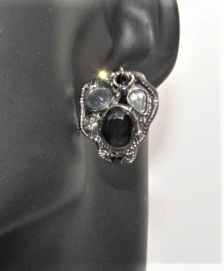 Stunning Black and Gray Earrings
