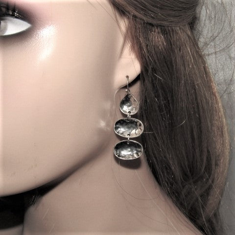 Fabulous Multi Disc Drop Earrings