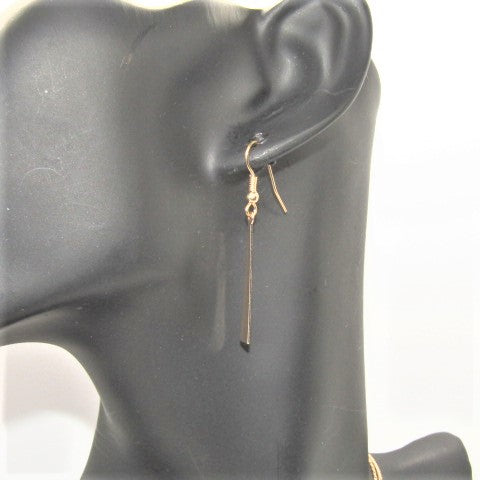 Metal Tassel Drop Necklace Set