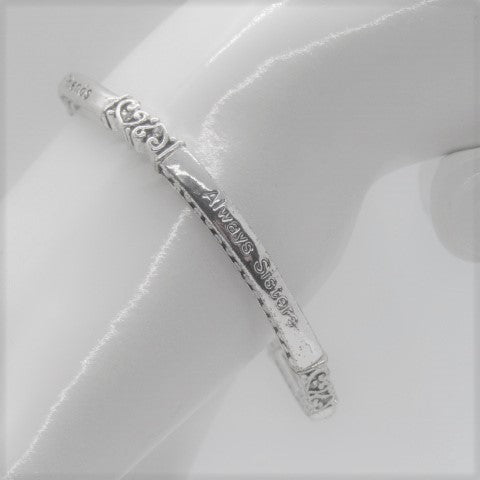 Lovely "Sisters and Friends" Inspirational Bracelet