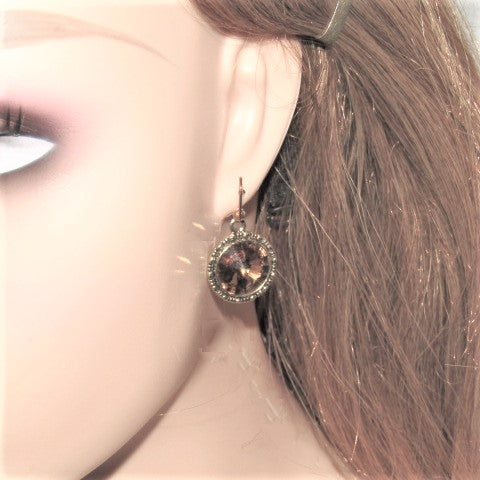 Lovely Smokey Topaz Earrings