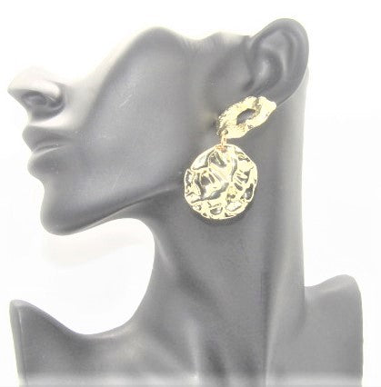 Stunning Gold Exaggerated Earrings