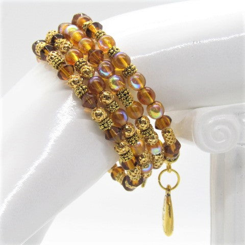 Lovely Sparkles of Brown Bracelet