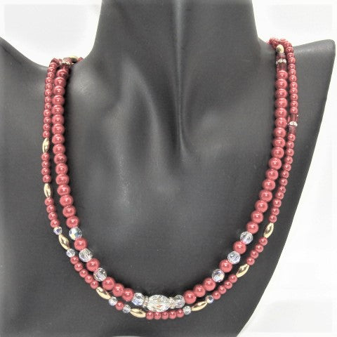 Beautiful Red Crystal Princess Necklace