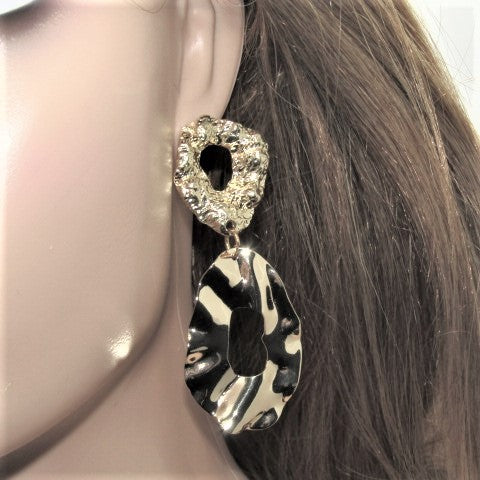 Luscious Long Gold Geo Earrings