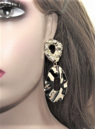 Luscious Long Gold Geo Earrings