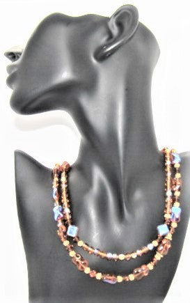 Lovely Sparkles of Brown Necklace