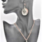 Charming Copper Leaves Necklace Set