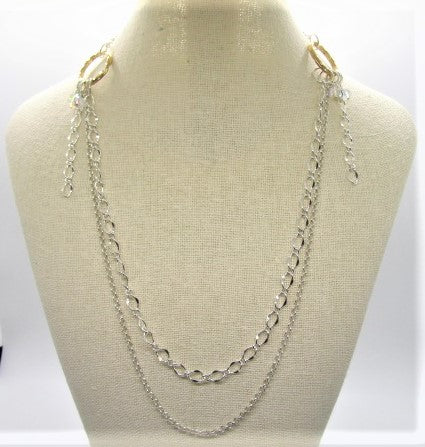 Beautiful Multi Silver and Gold Necklace