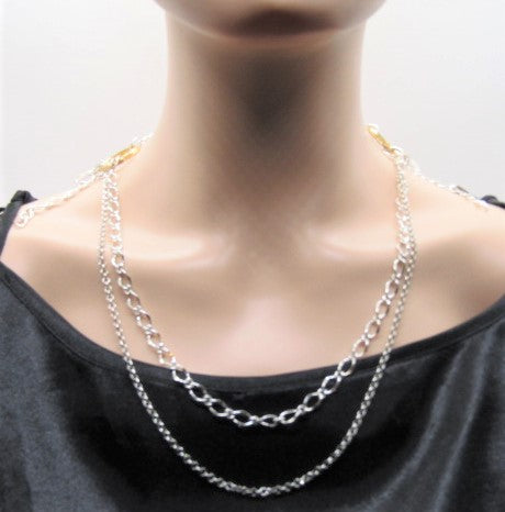 Beautiful Multi Silver and Gold Necklace