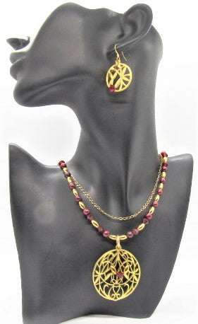 Beautiful Golden Pleasure Necklace Set