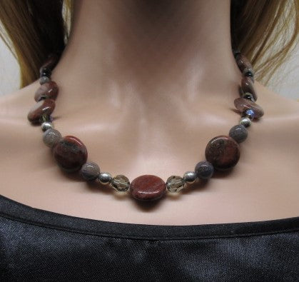 Gorgeous Red Sesame  Necklace - B