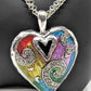 Fabulous Colored Hearts A Necklace Set