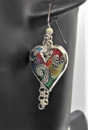 Fabulous Colored Hearts A Necklace Set