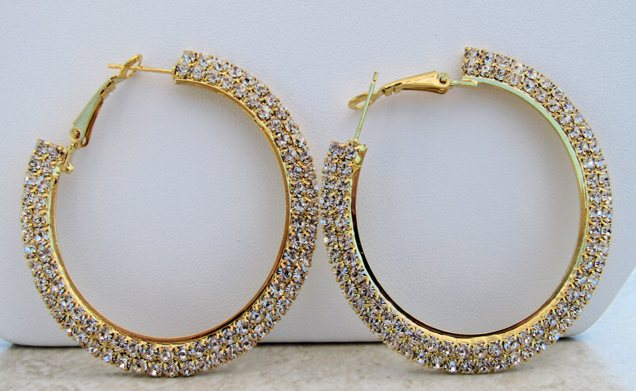 Dazzling Gold Hoop Earrings