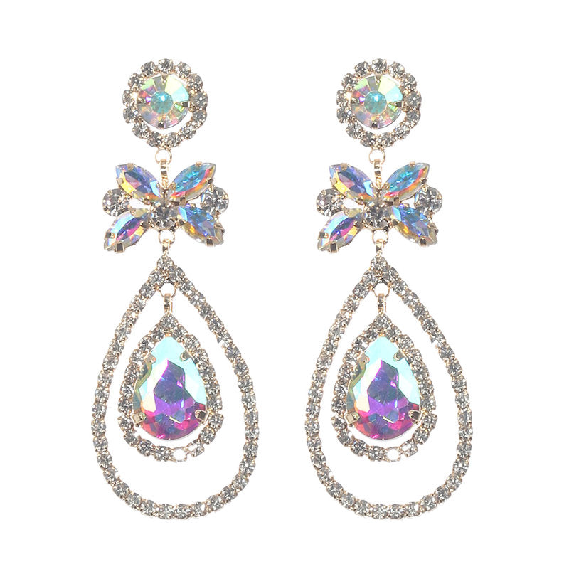 Stunning Tear Drop Stone Earrings