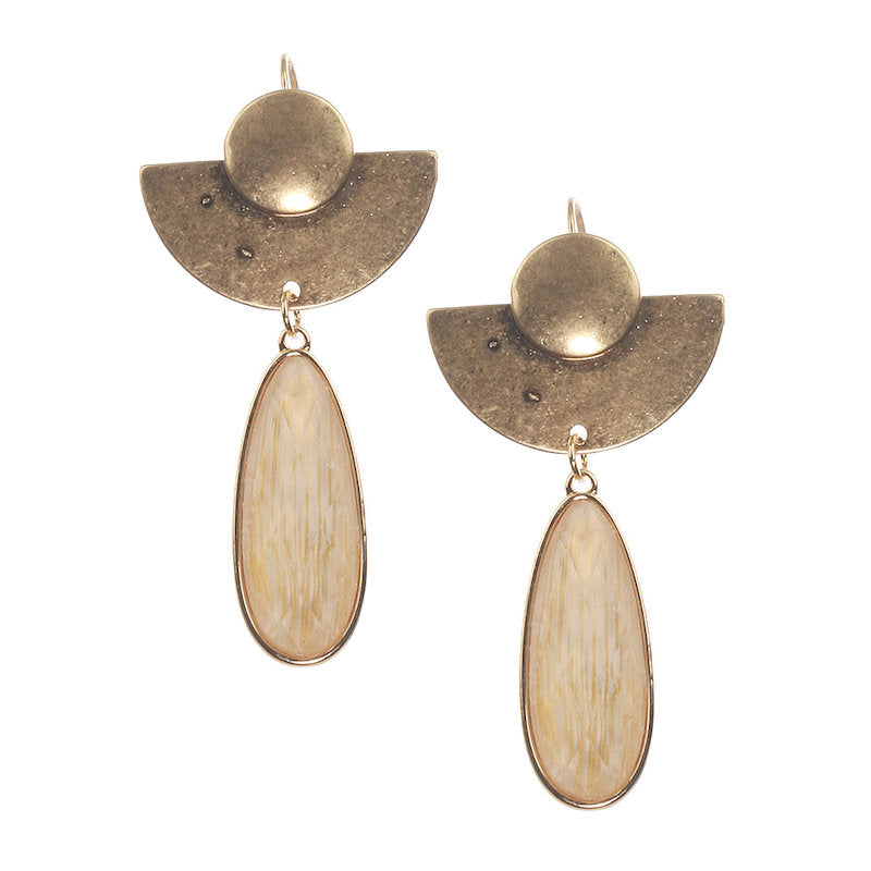 Lovely Elongated Teardrop Earrings