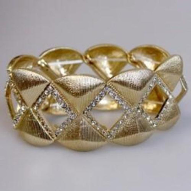 Golden Rhinestone Bracelet